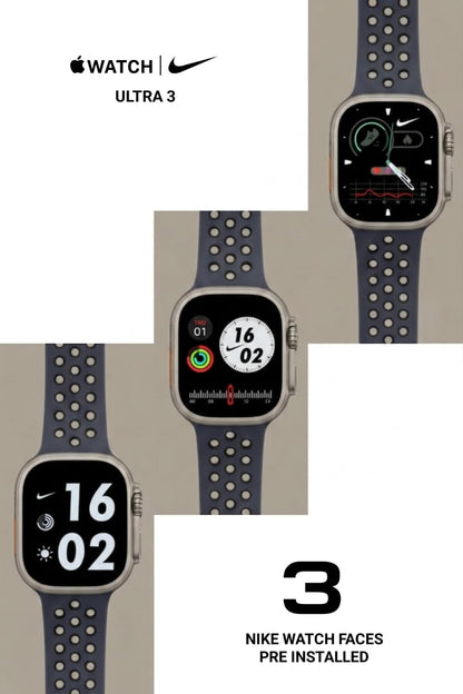 Apple Watch Ultra 3 Nike  Smartwatch – Titanium Black
