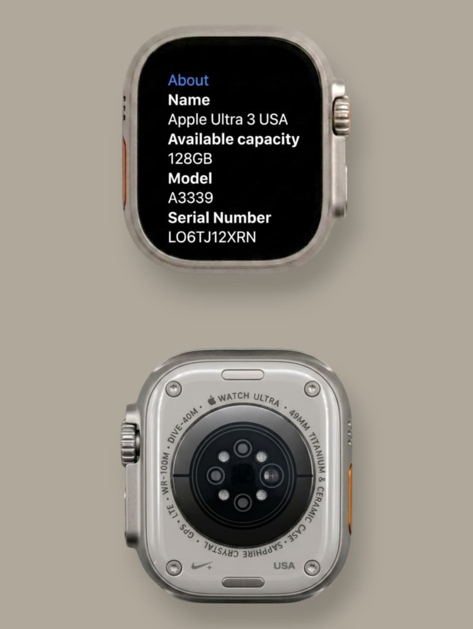 Apple Watch Ultra 3 Nike  Smartwatch – Titanium Black