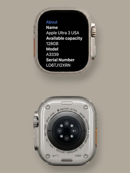 Apple Watch Ultra 3 Nike  Smartwatch – Titanium Black